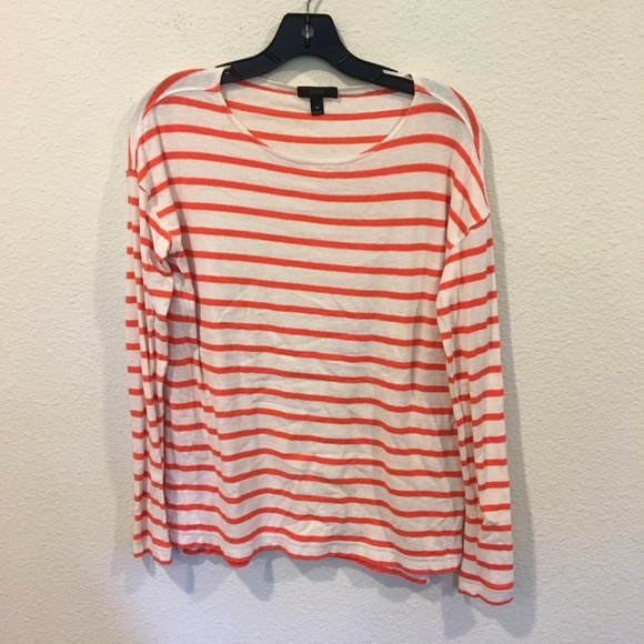 J. Crew Tops - J. Crew red and white striped long sleeve top J. Crew Tops - J. Crew red and white striped long sleeve top
